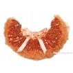 Orange Sparkle Bling Sequins New Born Pettiskirt N271